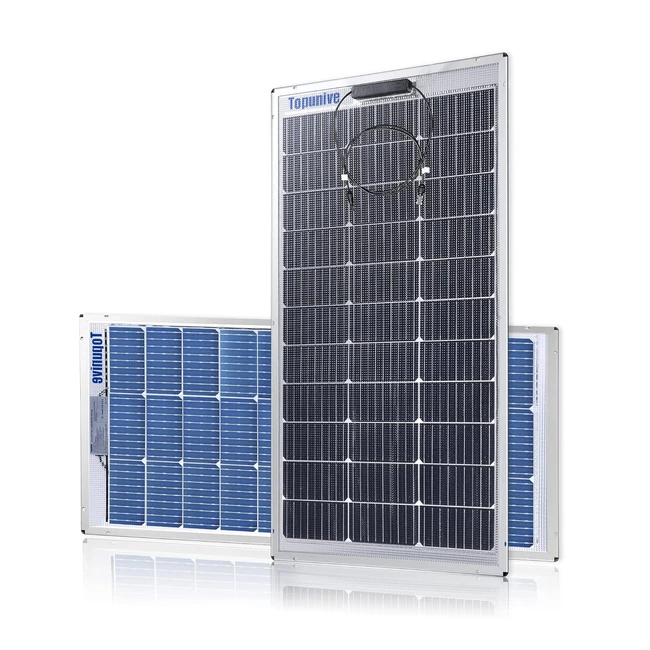 Pannello Solare 2 Pezzi 100W 12V Monocristallino Doppio Pannello Solare 100 Watt