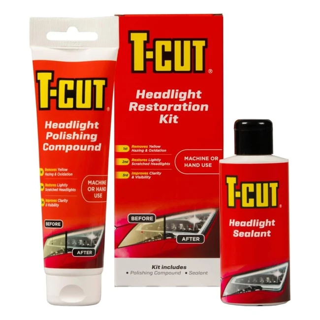 TCut Headlight Restoration Kit  Brand XYZ  Ref123  Rejuvenate Cloudy Headlig