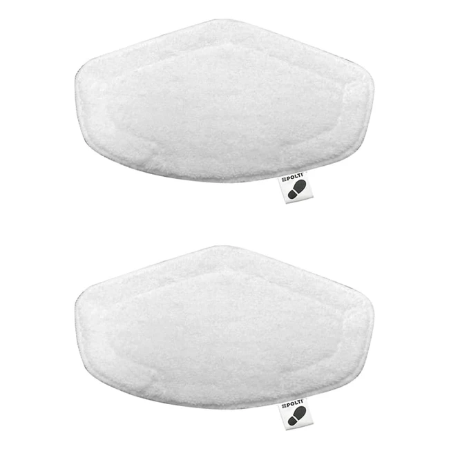 Polti Vaporetto Kit of 2 Cloths for Steam Mops - Microfiber Washable Compatibl