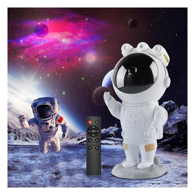 Astronaut Galaxy Star Projector - Nebula Timer Remote Control - Gifts for Childr