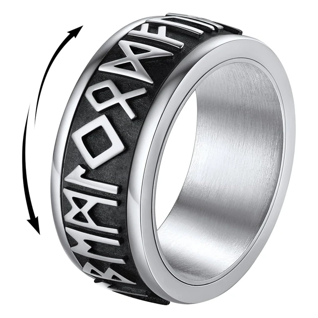 Anello Antistress Uomo Donna Findchic 1432 Acciaio Inossidabile Girevole