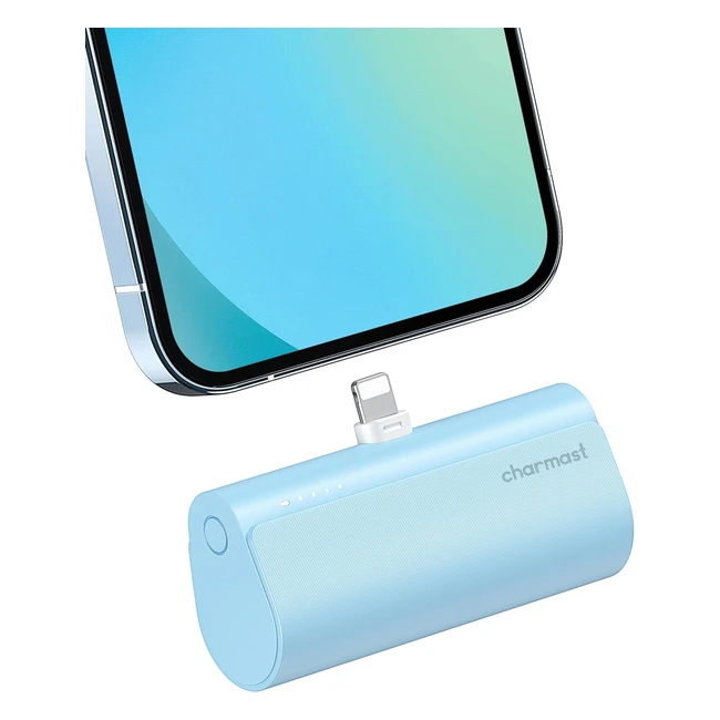 Charmast 5000mAh Mini Power Bank - 20W PD Quick Charge - iPhone Compatible - Fas