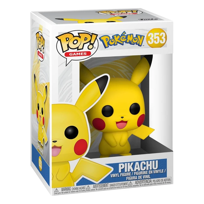 Funko Pop Games Pokemon Pikachu Figurine Vinyle 123 Collection Officielle