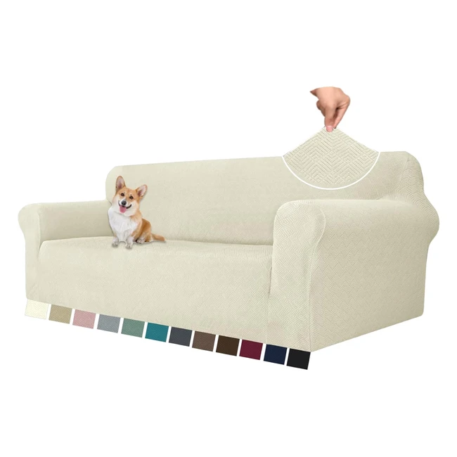 Copridivano Ystellaa 4 posti elasticizzato jacquard antigraffio gatto cani