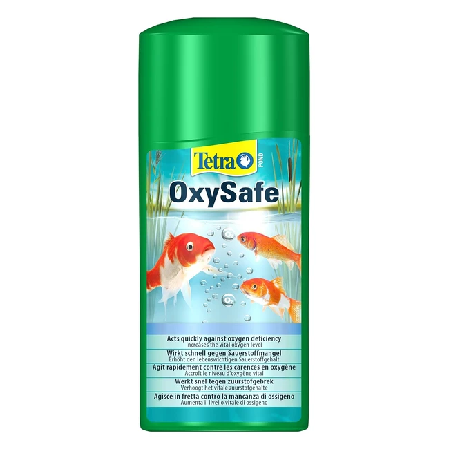 Tetra Pond Oxysafe - Erhht schnell den Sauerstoffgehalt - 500ml Flasche