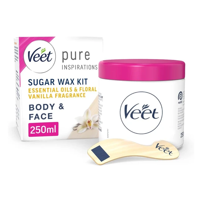 Veet Pure Oriental Hot Wax 250ml - Floral Vanilla Professional Quality Dermato