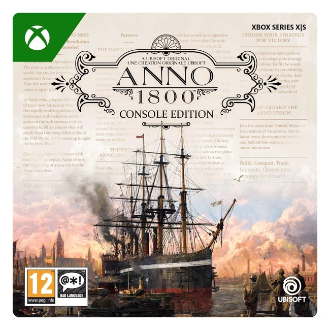Anno 1800 Console Edition Xbox Series XS Digital Code - Build Manage Dominate