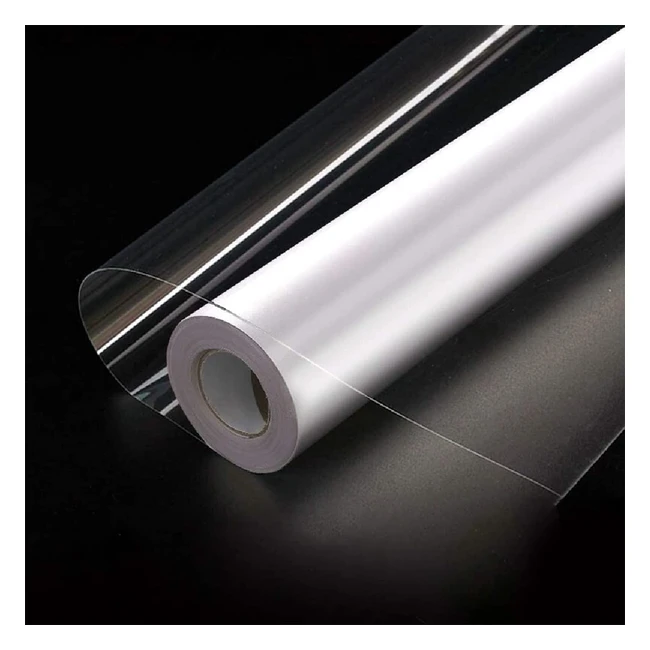 Film Adhsif Transparent PVC 40x500cm - Rsistant  lHuile et  la Chaleur 