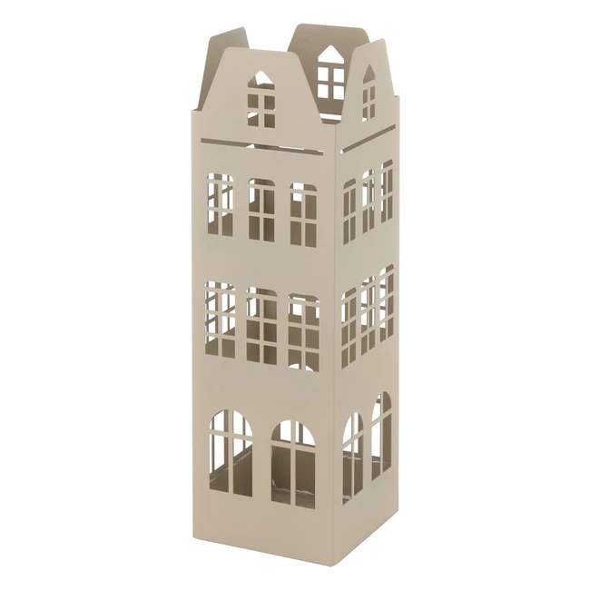 Portaombrelli design moderno Baroni Home 155x15x49 cm - Tetto sqadrato, 2 ganci, 4 piedini antigraffio