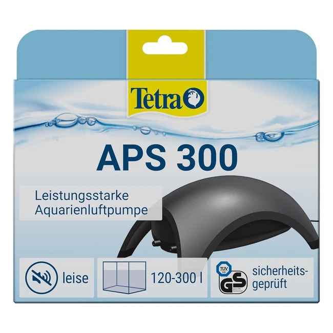 Tetra Aquarium Luftpumpe APS 300 leise  leistungsstark fr Aquarien 120-300l