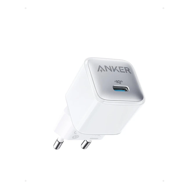 Anker 511 Chargeur Nano Pro 20W PIQ 3.0 Bloc d'alimentation USB-C - iPhone 13/13 Mini/13 Pro/13 Pro Max/12 iPad/iPad Mini Pixel Arctique