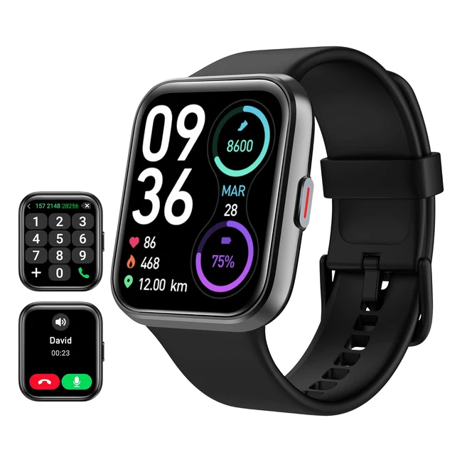 Smart Watch for Men Women AnswerMake Call Alexa BuiltIn 17 Touch Screen Fitness Watch with SpO2 Heart Rate Sleep Monitor