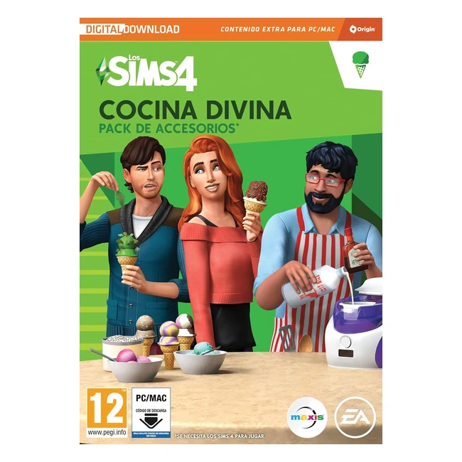 Los Sims 4 Cocina Divina - Heladera de Acero Inoxidable - Cdigo Origin para 