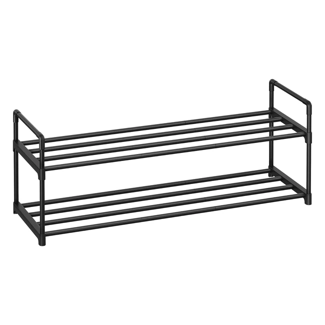 SONGMICS Schuhregal aus Metall mit 2 Ebenen fr bis zu 10 Paar Schuhe - Platzsp