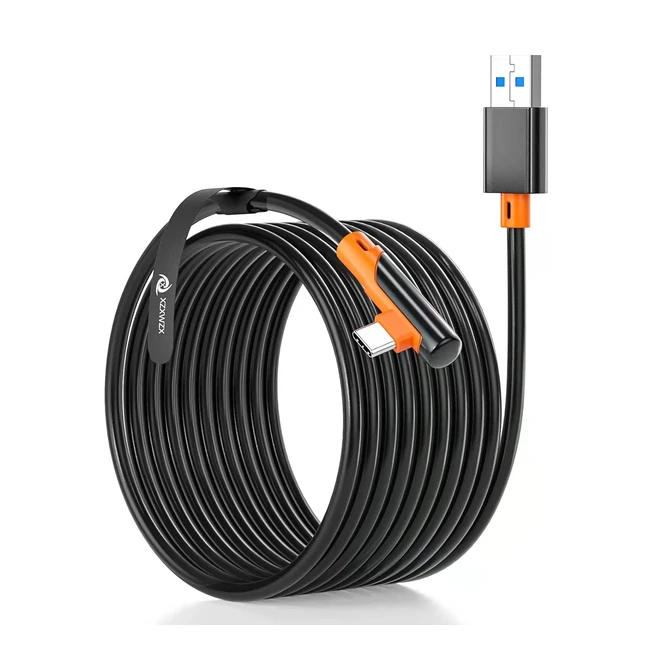 Cavo Link XZXWZX 5m per Oculus Quest 2/3, Pico 4 e PC - USB 3.0 a USB-C - Ricarica Rapida e Trasferimento Dati