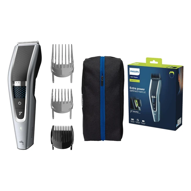 Philips Hair Clippers Series 5000 HC563013 - TrimnFlow Pro Technology Self-Shar