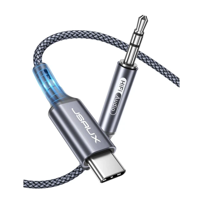 JSAUX USB C auf AUX Kabel 1m USB Typ C zu Klinkenkabel 35mm Audio AUX Kabel lan