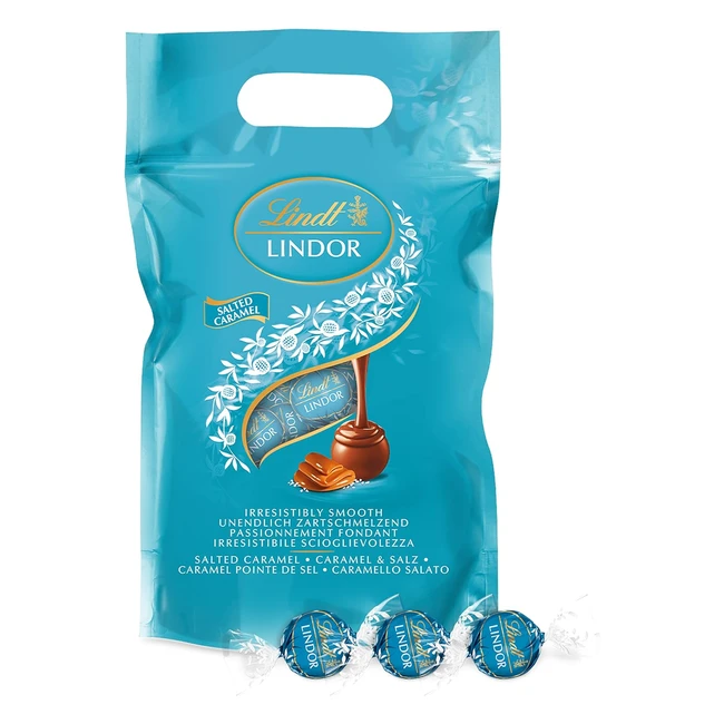 Lindt Sachet Grand Format Lindor Chocolat au Lait Caramel Pointe de Sel 1kg