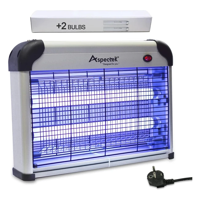 Lampe UV Anti Insectes Volants 20W - Aspectek Destructeur Electrique