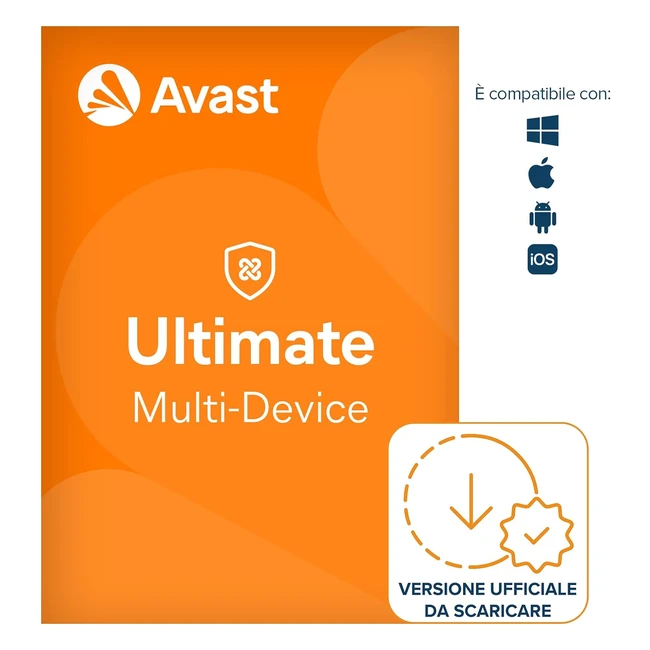 Avast Ultimate 2024 - Antivirus Avast Premium Security con Avast SecureLine VPN e Cleanup Premium - Protezione Completa