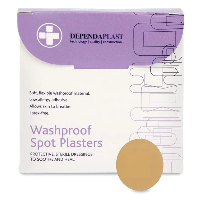Reliance Medical Dependaplast Washproof Spot Plasters Pack of 100