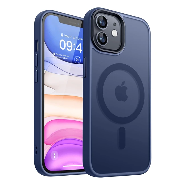 Cover Magnetica Opaca per iPhone 11 Canshn - Blu Scuro - Antiurto - Compatibile con Magsafe