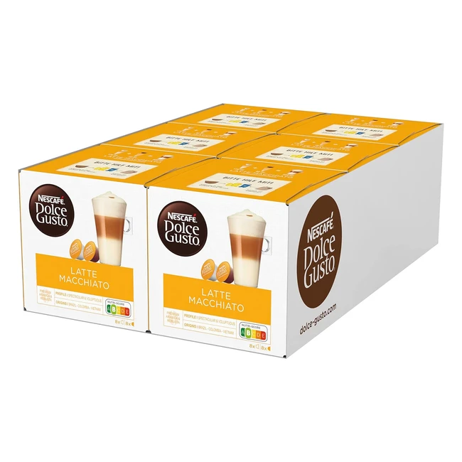 NESCAF Dolce Gusto Latte Macchiato Kaffee Kapseln 96 Stck 3-Schicht-Delikate