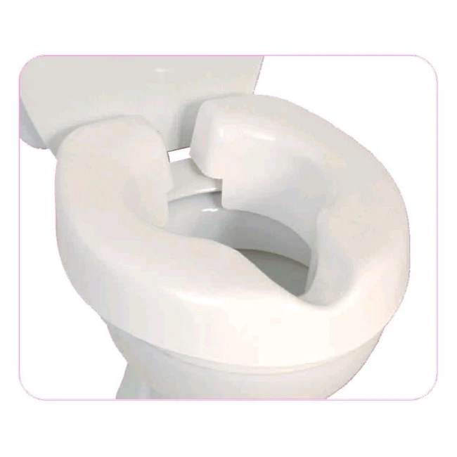NRS Healthcare Novelle Portable Clip-On Raised Toilet Seat - Height Raiser - 190kg/30st - White