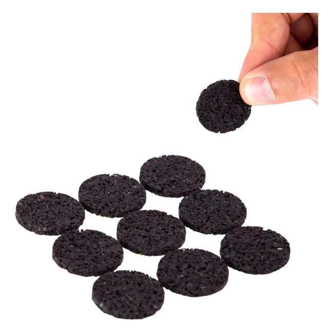 Rutschfeste Pads 9er Pack selbstklebende Gummipunkte 27 mm Durchmesser Mbelpad