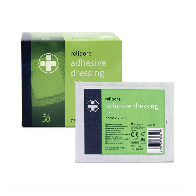 Reliance Medical Relipore REL601 Sterile Dressing 75cm W x 75cm L - Pack of 50 