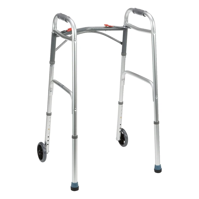 Drive Devilbiss Healthcare Folding Lightweight Aluminium Walking Frame with Whee