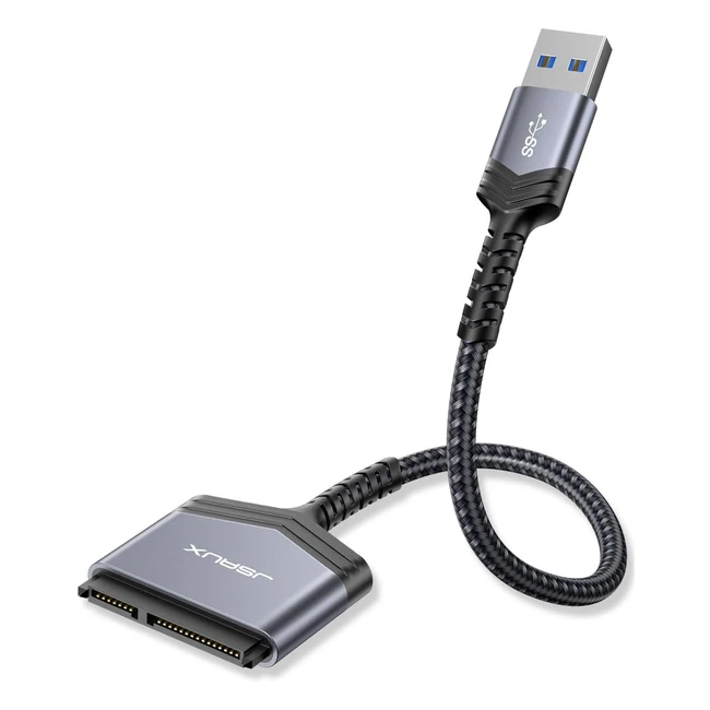JSAUX USB 30 zu SATA Adapter USB 30 zu 25-Zoll-FestplattenSSD Nylon SATA Ka