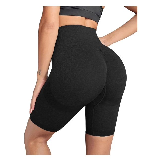 Pantaloncini Sportivi Donna Yoga Vita Alta Push Up - Tomeek