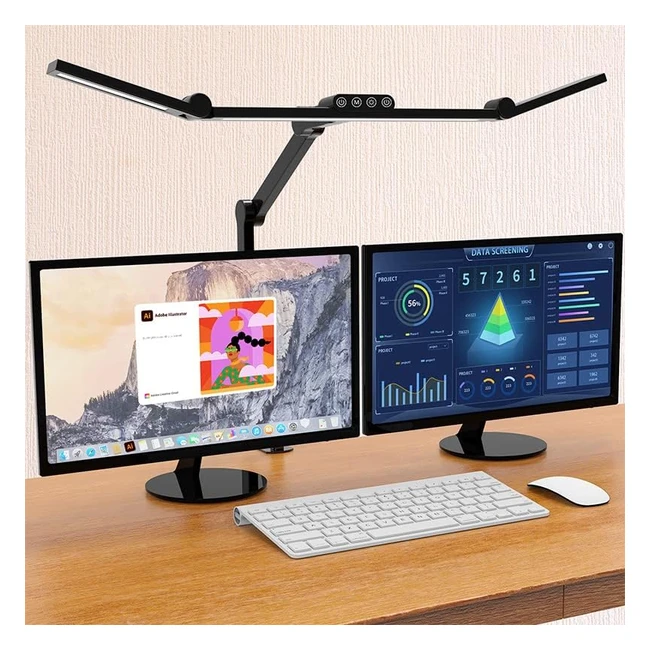 Lmpara de Escritorio Niulight LED 24W con Pinza - Ultra Brillante - Iluminaci