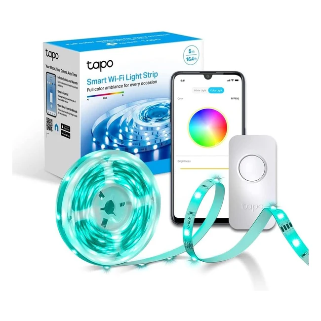 Tapo Smart LED Light Strip 5m RGB Multicolour - Works with AlexaEchoGoogle Hom