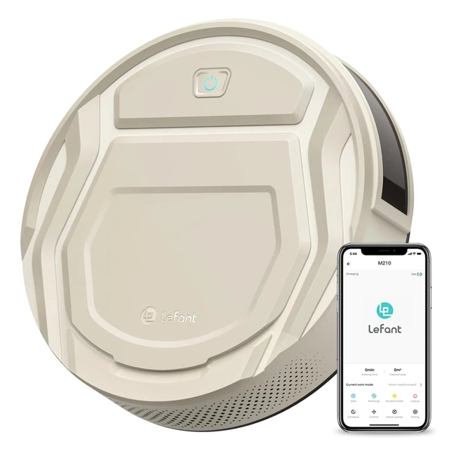 Lefant M210P Champagne Robot Vacuum Cleaner 2200Pa  Carpet Cleaner  Alexa Voic