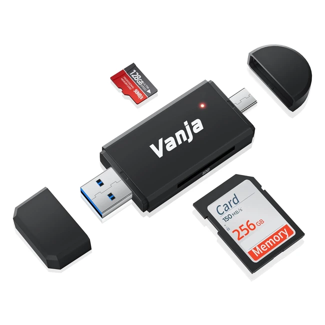 Lector Tarjetas Vanja SDMicro SD USB 30 Alta Velocidad - Adaptador SD Card Rea