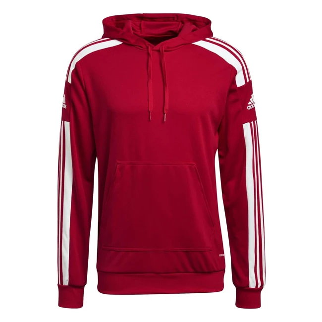 Adidas Men's SQ21 Hood Sweatshirt - Team Power Red/White XL
