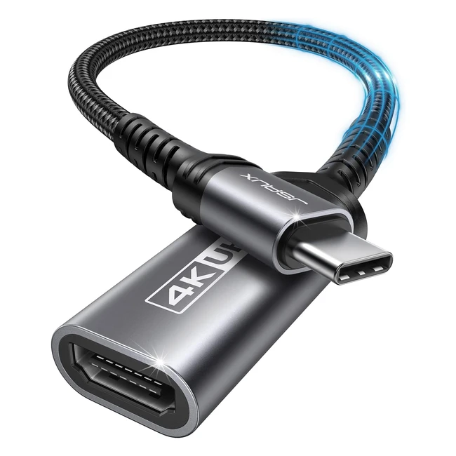 JSAUX USB C HDMI Adapter 4K Thunderbolt 3 zu HDMI Adapter fr iPhone 15 Pro Mac