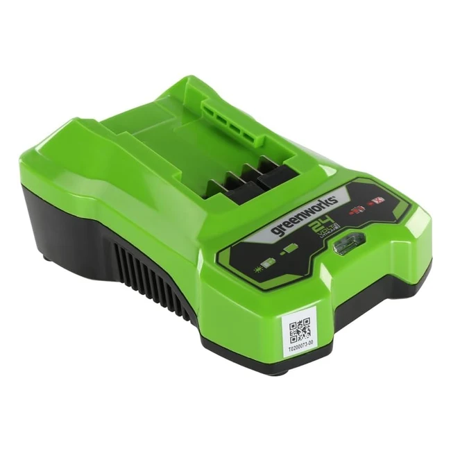 Greenworks 24V 2A Battery Charger G24B2 G24B4 - LED Charge Indicator - 3 Year Warranty