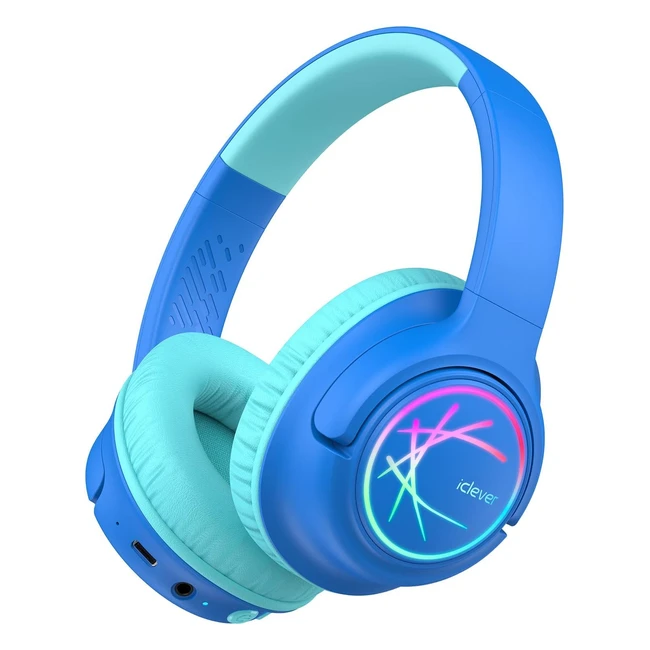 iClever Kids Wireless Headphones BTH18 - Safe Volume 748594DBA - 43H Playtime St