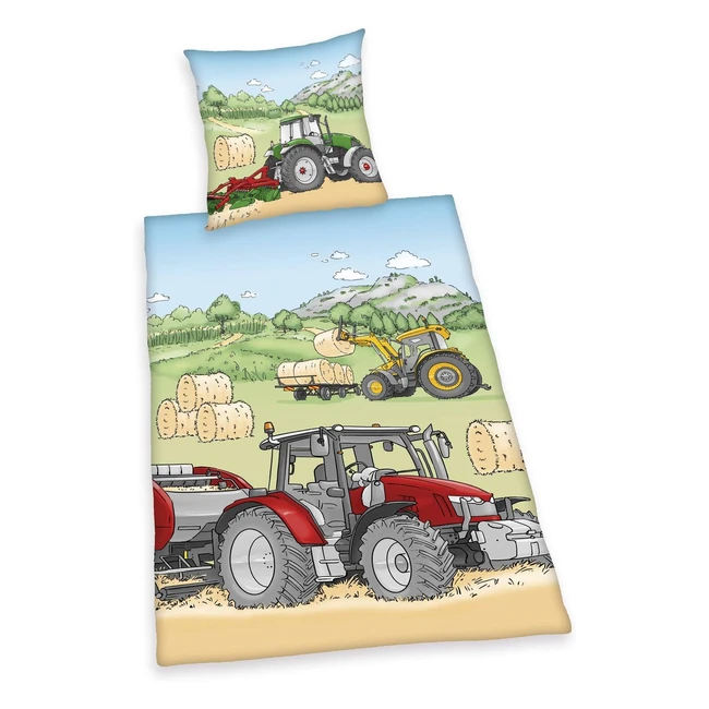 Herding Set Biancheria Letto Young Collection Trattore Reversibile 135x200 cm 80