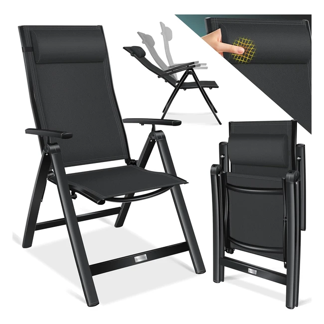 Kesser Gartenstuhl Hochlehner - Komfort  Entspannung - 7fach verstellbar - Wett