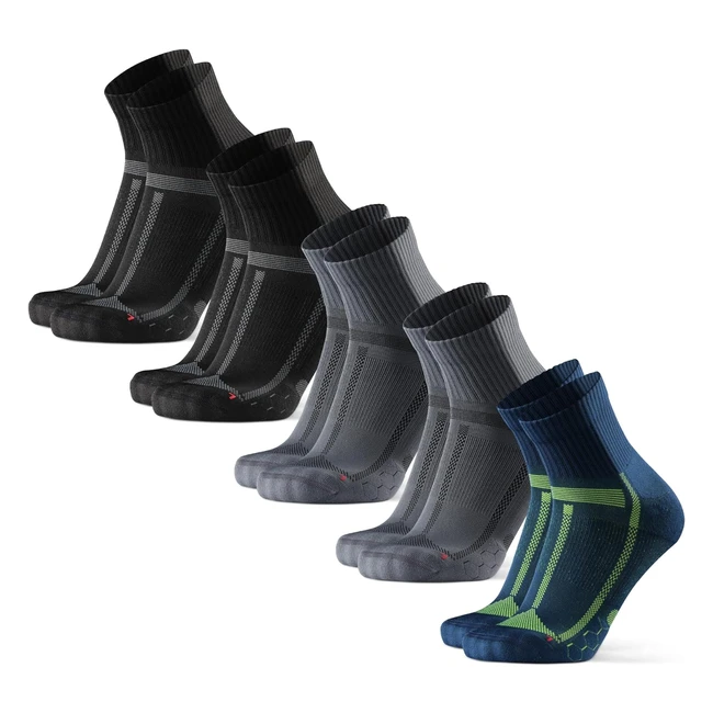 Calcetines de Running Antideslizantes - Danish Endurance 5 Pack - Hombres y Muje