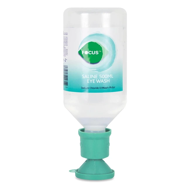 Solution lavage oculaire saline Focus 500ml strile avec capuchon - Nettoyage o