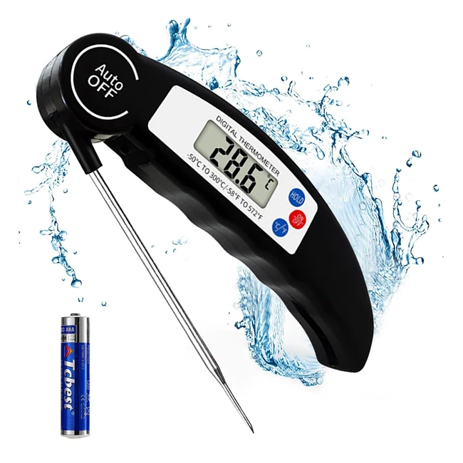 Termometro Cucina Digitale BBQ Acciaio Inox - Lettura Istantanea