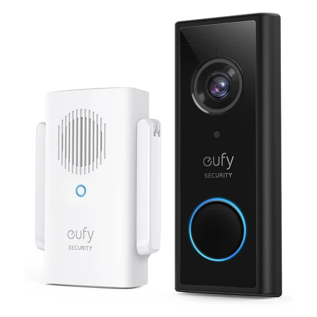 Sonnette sans fil eufy Security 2K HD Camra tanche IA Dtection Personnes