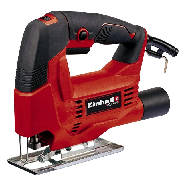 Einhell TCJS 601 Electric Jigsaw - 60mm Cutting Depth - Swivel Soleplate - Electronic Speed Control