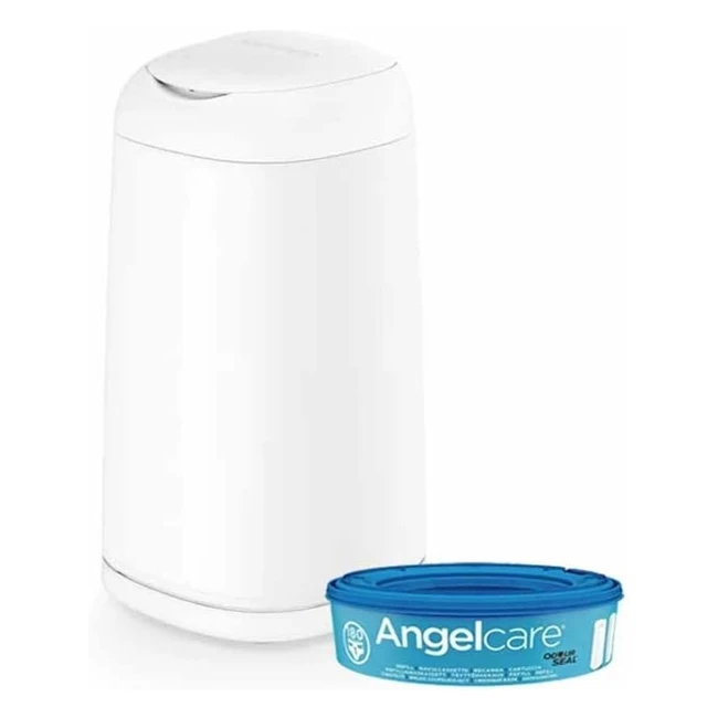 Poubelle  couches Angelcare - Grande Capacit Antibactrien - Dress Up Blanc