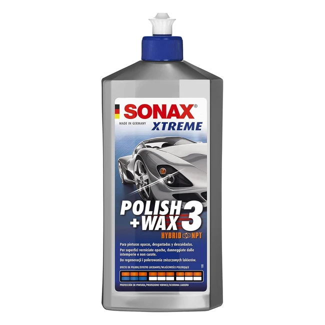 Sonax Xtreme PolishWax3 500 ml - Potente Lucidante per Vernici Opache - Art N 0